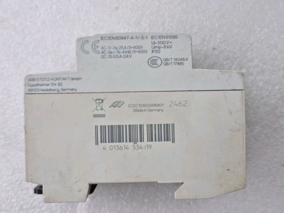 ABB ESB25-30-01N Contactor 24V | Industrial Control Relay Module ESB25-30-01N